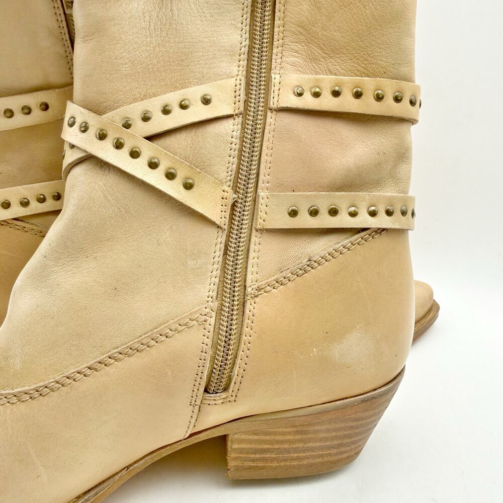 Vintage Foundry Womens Sophia Western Bootie Size 8.5 EU 39 Tan Leather NIB - Picture 12 of 12